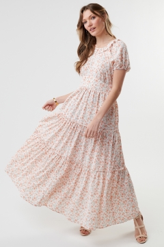 Ruffle Neck Dress